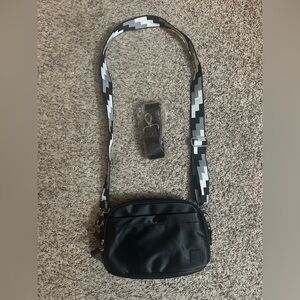 IHKWIP Day to Day Convertible Crossbody with Two Straps - Metallic Black